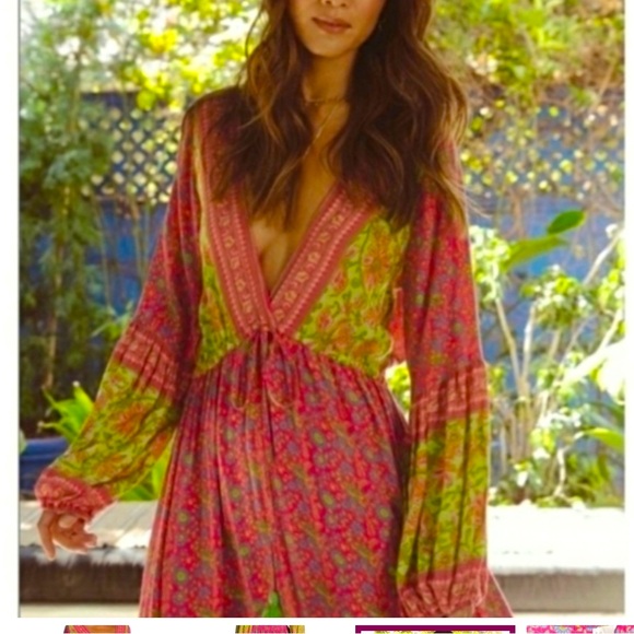 Anthropologie x Raga Lennon plunge maxi dress NWT - Large - Picture 2 of 13